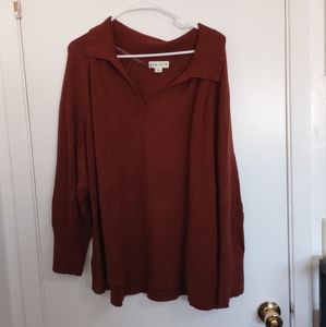 Collared Rust Sweater